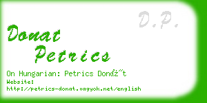 donat petrics business card